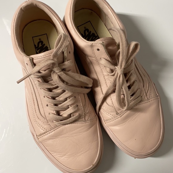 LIGHT PINK VANS LIKE NEW SIZE 9.5 - Picture 2 of 5